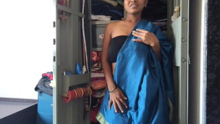 Indian Telugu Bhabi With Boy Friend Standing Style Fucked In Saree Video